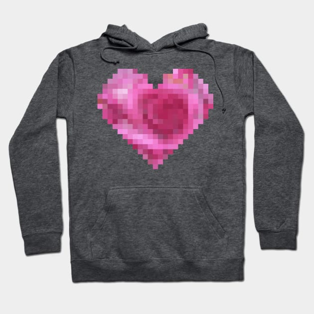 Pixel Heart Hoodie by oddmatter